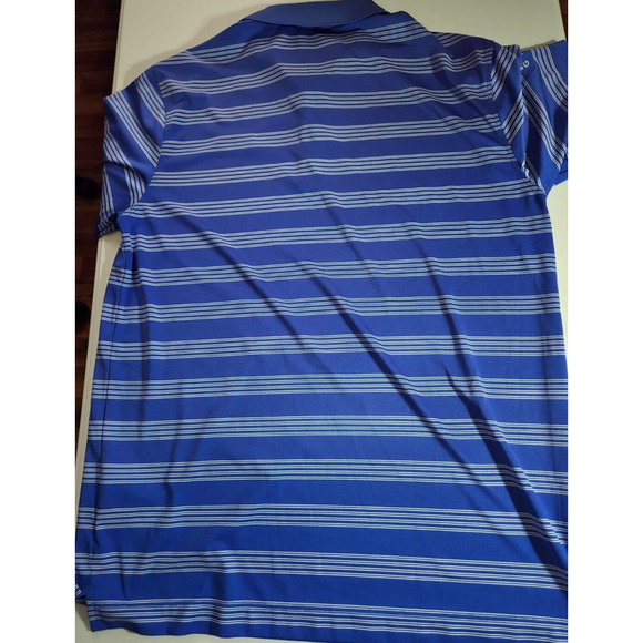 Nike Tour Performance Blue White Striped Golf Polo Men Medium Dri Fit RN 56323‎ - Picture 6 of 9